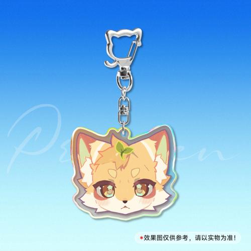 【兽头小Q】5cm镭射钥匙扣猫咪扣