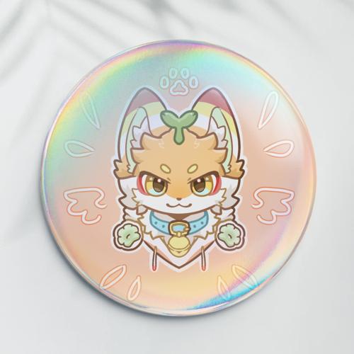 【对称Q头】58mm覆膜吧唧镭射膜款