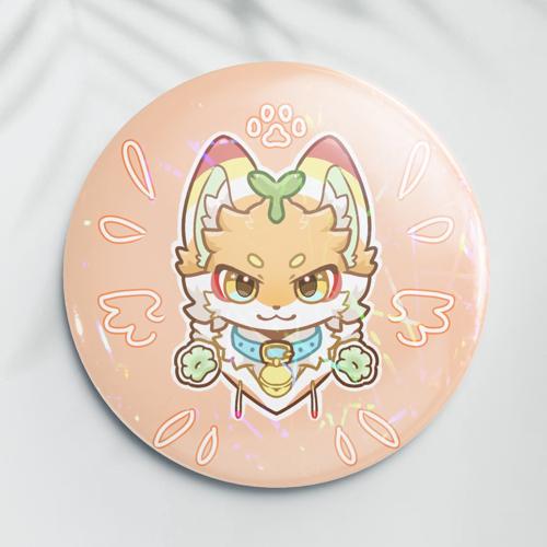 【对称Q头】58mm镭射乱线膜吧唧