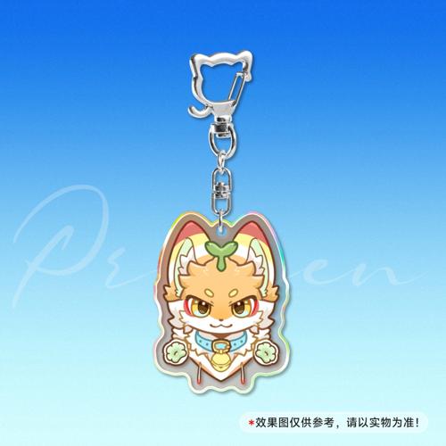 【对称Q头】5cm镭射钥匙扣猫咪扣