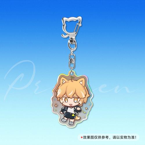 【新衣小Q】5cm镭射钥匙扣猫咪扣