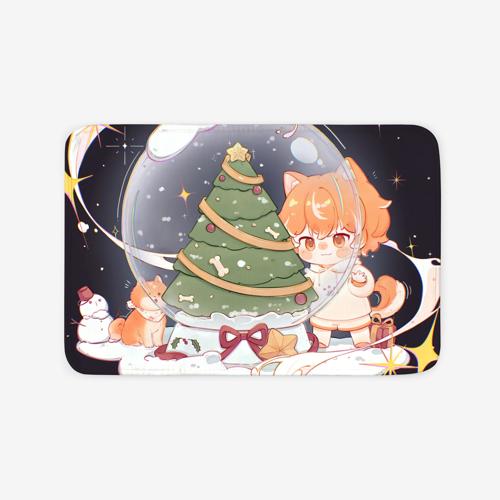 【水晶球】60x40方形德芙绒地垫