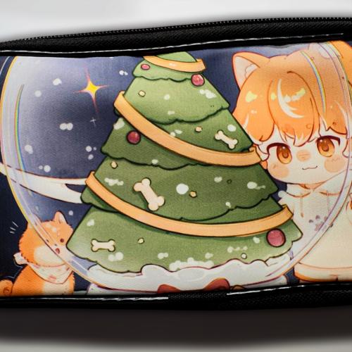 【魔法水晶球】魔法柴犬双层笔袋